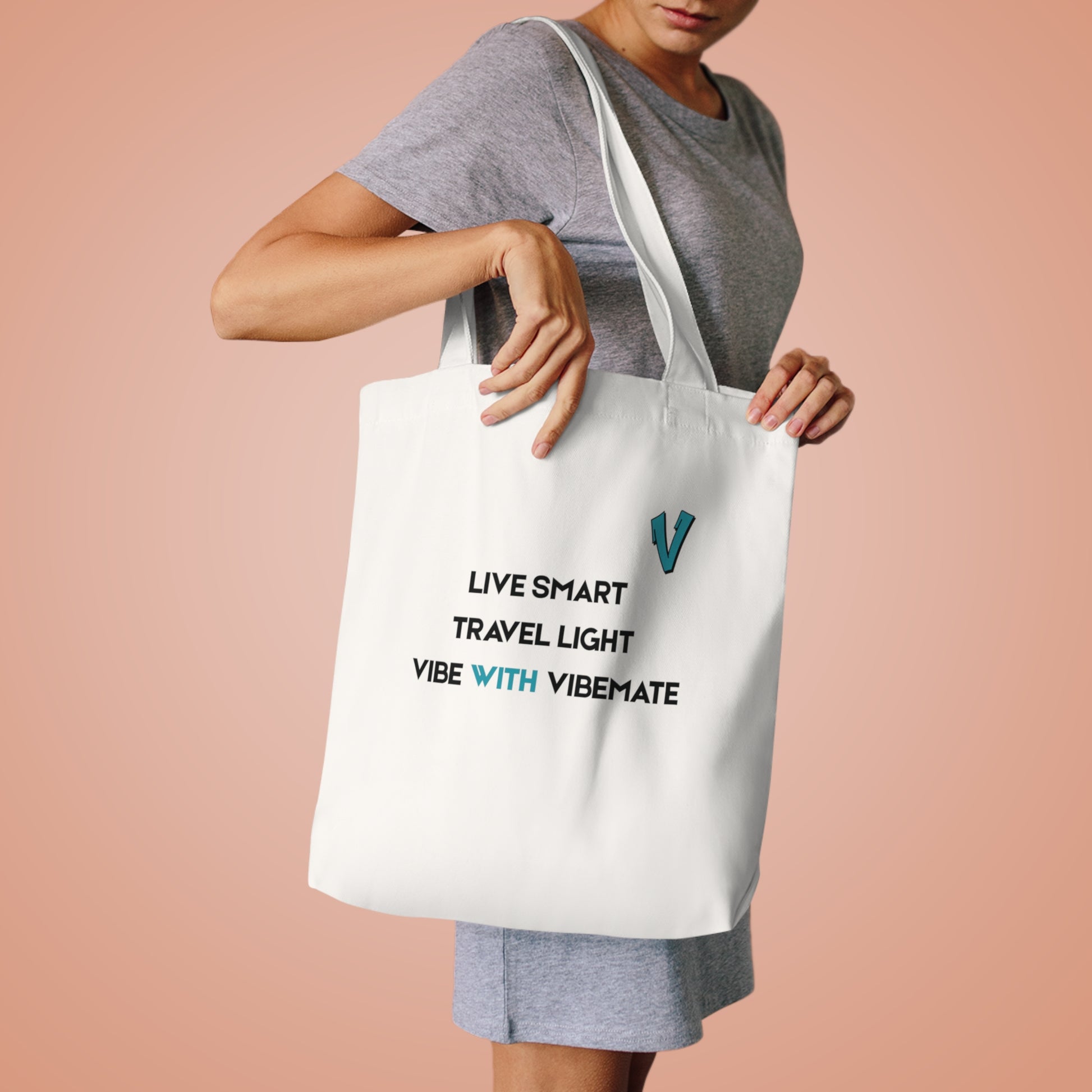VIBEMATE Trendy Cotton Tote Bag